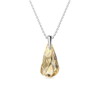 Pendentifs Comet Droplets - Plaqué Or Blanc 18K