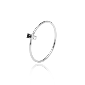 Bague femme argent CARBON - PD Paola