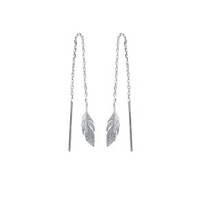 Boucles d'oreilles pendantes argent EVA  - Bijoux Privés Discovery