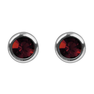 Marylin & Joe - Boucles d'Oreilles pierre de naissance Janvier, Argent 925