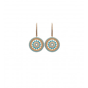 Boucles d'oreilles pendantes en argent MOSAIQUE - Lorenzo R