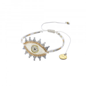 Bracelet Mishky avec perles blanches - Collection Mishky Eté 2018