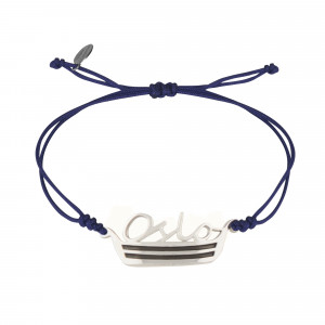 Bracelet cordon en argent "Oslo" - Virginie Carpentier