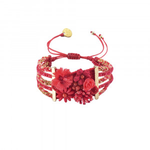 Bracelet Mishky "flower" corail - Collection Mishky été 2018