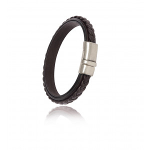 Bracelet en cuir pour homme "elitic multifil" manchette - Magnum