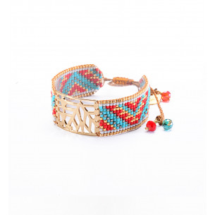 Bracelet manchette"Mali"- Bijoux  Mishky 