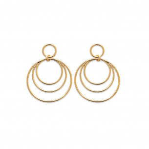 Boucles d'oreilles pendantes en plaqué or ANNA - Bijoux Privés Discovery