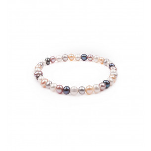 Bracelet en perles d'eau douce multi-couleurs - Tikopia
