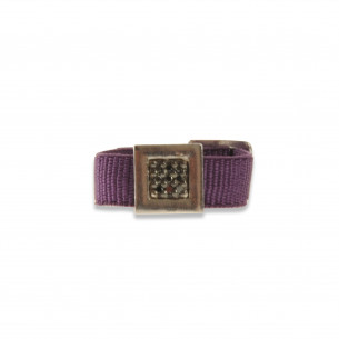 Bague diamants et argent stretchme "9th black diamond avenue"  - Aï Shiteru