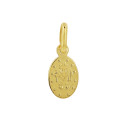 ONEKISS - Médaille Vierge miraculeuse, Or jaune 18k