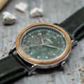 Montre en bois homme OPUS VERTE Classique vert forêt - 20mm