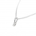 ONEKISS - 18 carats Or blanc - Collier et pendentif - 0.15 ct Diamant