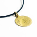 ONEKISS - Médaille Fillette "Je t'aime" 16mm, Or Jaune 18k 1,1g