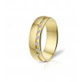 Bague de mariage en or 18 carats avec diamants - Angeli Di Bosca