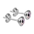 Marylin & Joe - Boucles d'Oreilles pierre de naissance Juin, Argent 925