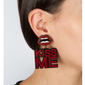 Boucles d'oreilles fantaisies "Kiss Me" - Poli Joias