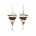 Boucles d'oreilles pendantes "Triangle" - Poli Joias