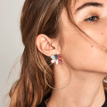 Boucles d'oreilles créoles en plaqué or SENORITA - PD Paola