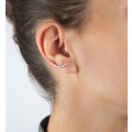 Boucles d'oreilles earlobe et 9 brillants - Lorenzo R
