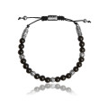 Bracelet onyx noire en pierres naturelles - Lauren Steven