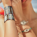 Bracelet Colombien perles vertes- Collection Mishky été 2018