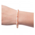 Bracelet en perles d'eau douce blanches et roses - Tikopia
