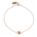 Bracelet chaine en or rose 18 carats et diamants - La Môme Bijou