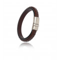 Bracelet en cuir pour homme "elitic multifil" manchette - Magnum