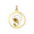 Médaille ajourée en Or 750/1000 Vierge Marie