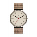 Montre en bois mixte HORIZON SILVER IVORY NUT - Wewood