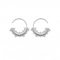 Boucles d'oreilles créoles plaqué or ou argent ILONA - Bijoux Privés Discovery