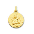 Médaille Ange de Raphaël, Or jaune 18k