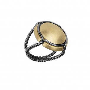 Capsule Of Champagne Ring In White Silver Bijoux Prives