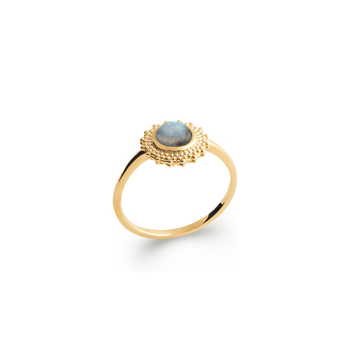 Bague labradorite plaqué or clearance