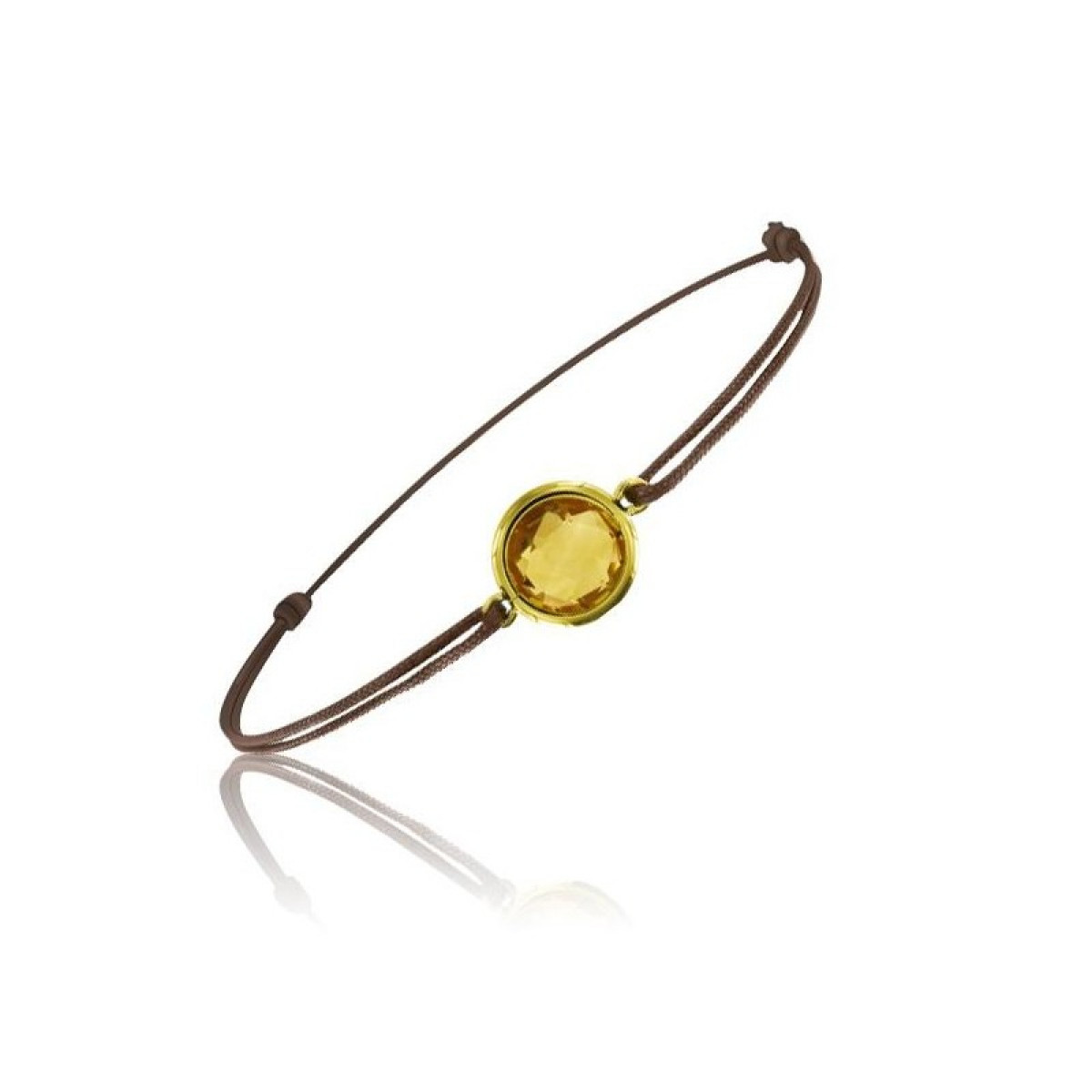 Bracelet cordon avec pierre