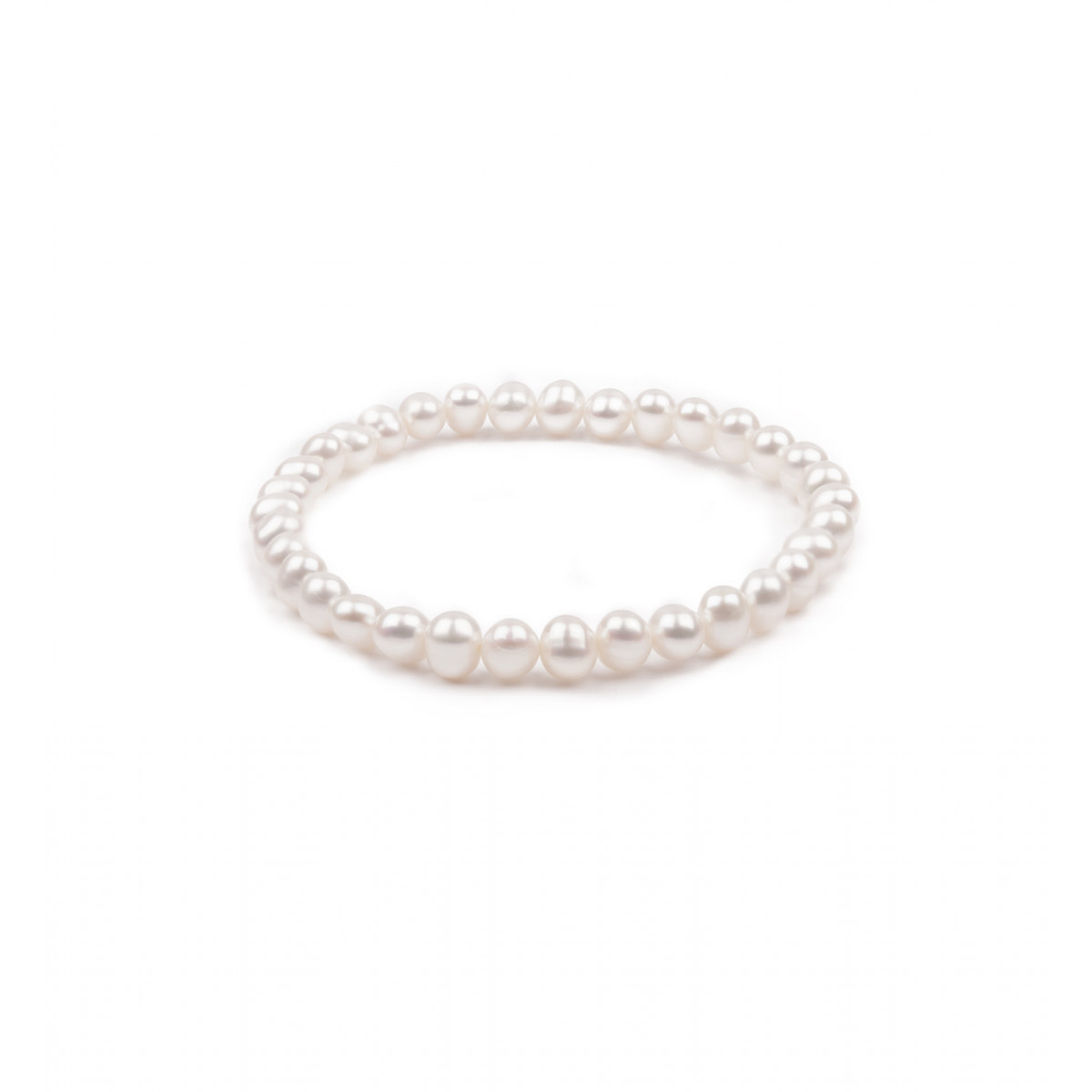 Bracelet de perles blanches pour femme - Tikopia
