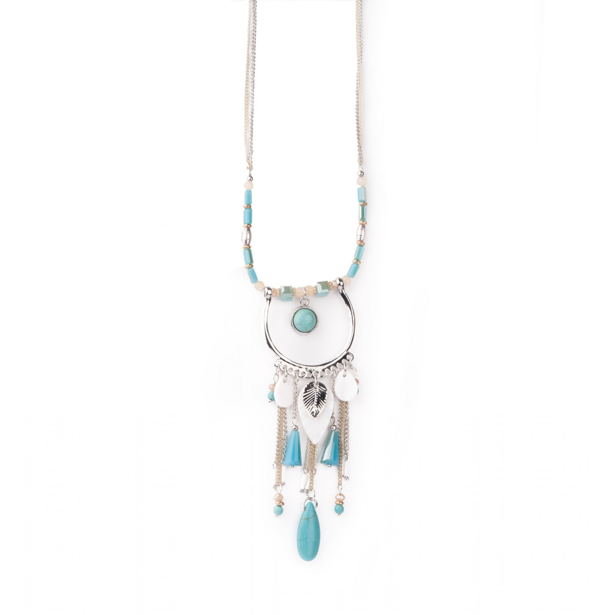 Collier femme boh me turquoise Bijoux Fantaisies